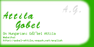 attila gobel business card